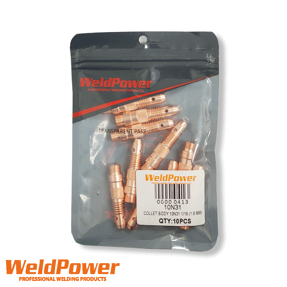 RIVERWELD Kit Corpo Pinza TIG 10 Pezzi - Tazze Ceramiche, Pinze 1,6mm E Tappi Per Torce Saldatura 17/18/26