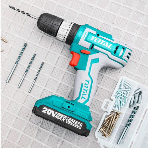 Taladro Atornillador 20v. Percutor 3/8" TIDLI2002 TOTAL